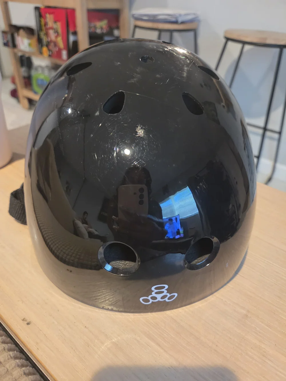 Skate Helmet - Black Gloss